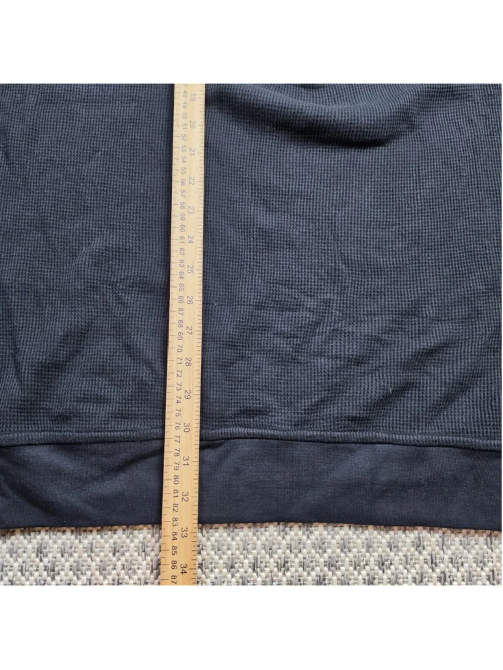 Sean John Waffle Knit Thermal Sweatshirt Black Studded Lion Logo NWT Men’s XXXL